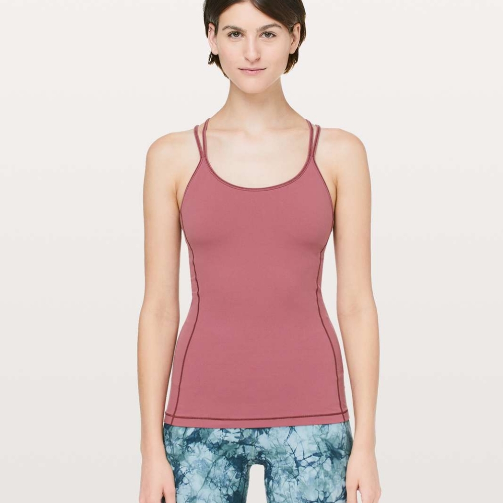 Lululemon Size 4 Free To Be Tank *Nulu Misty Merlot